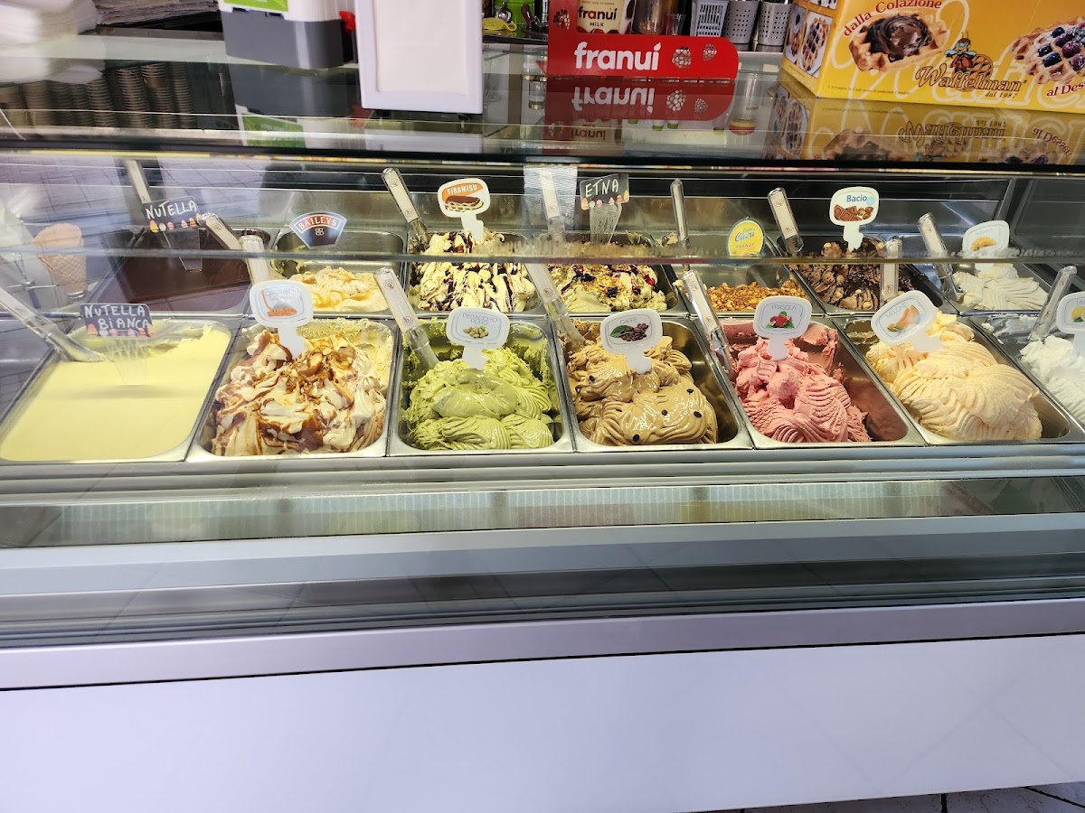 Il gelato servito.