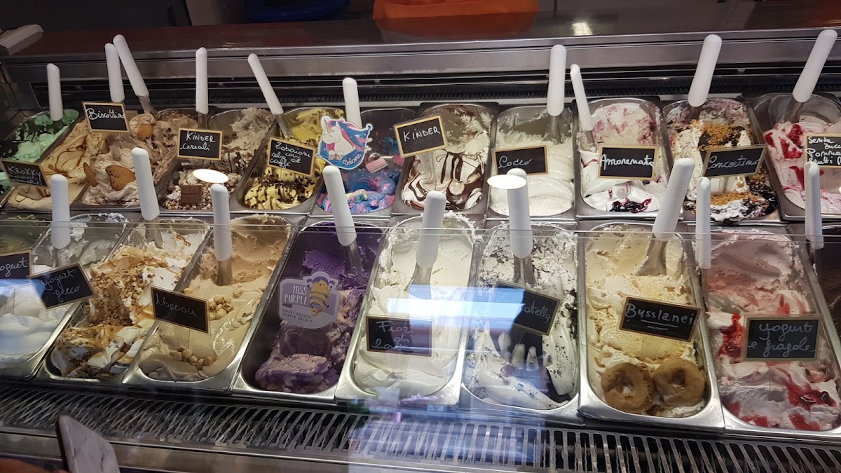 Il gelato servito.