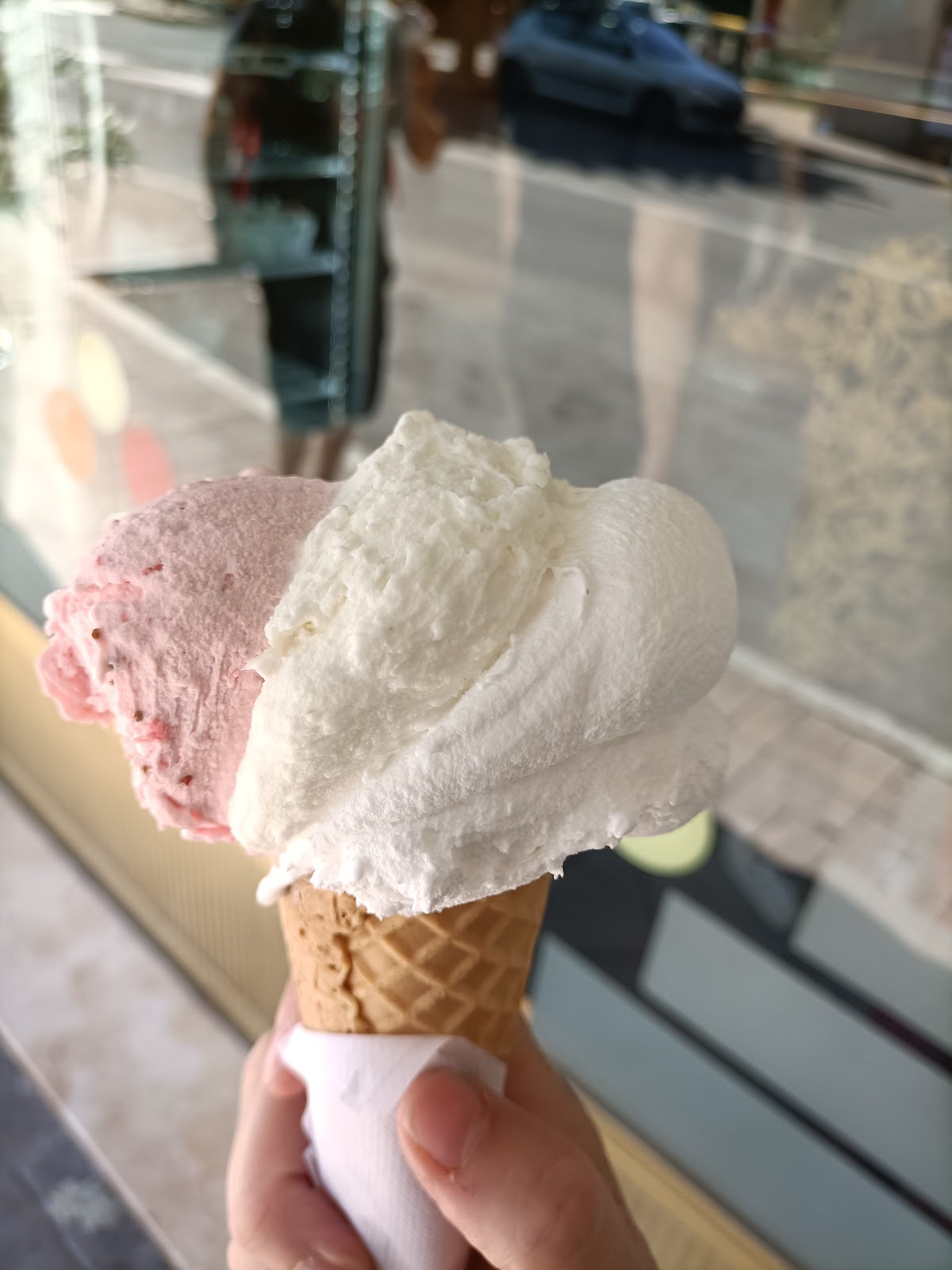 Il gelato servito.