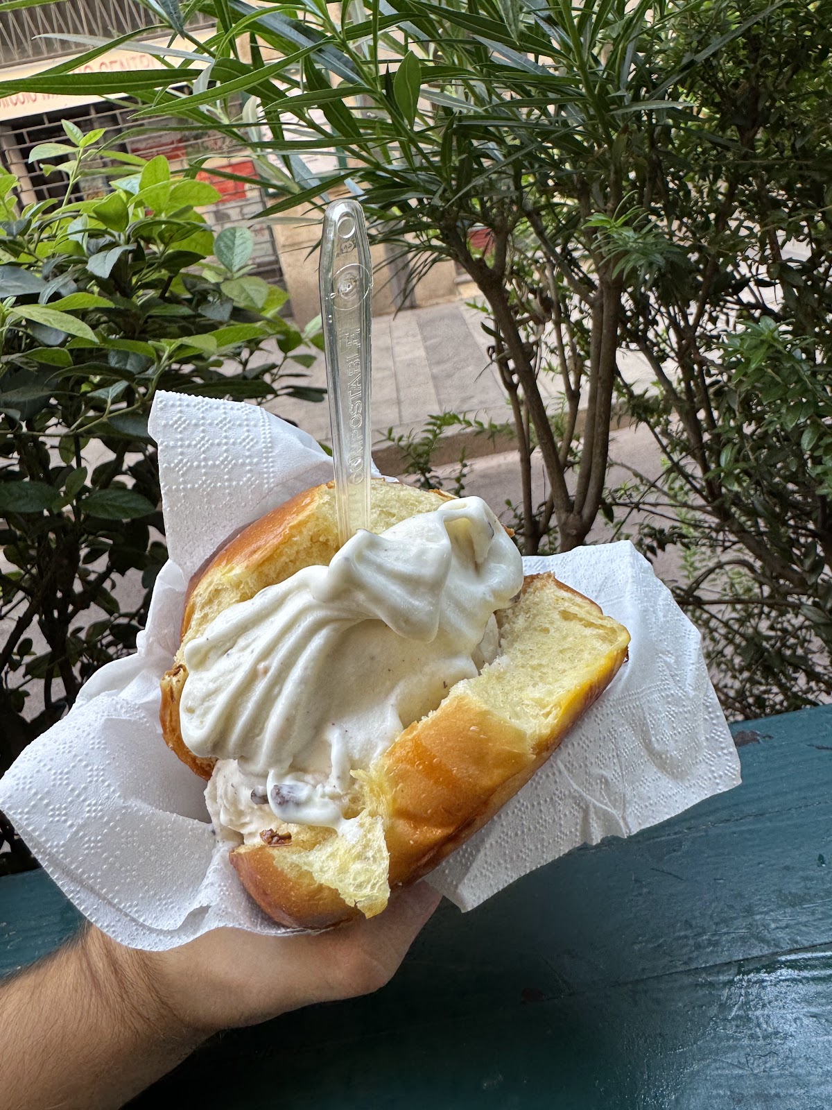Il gelato servito.