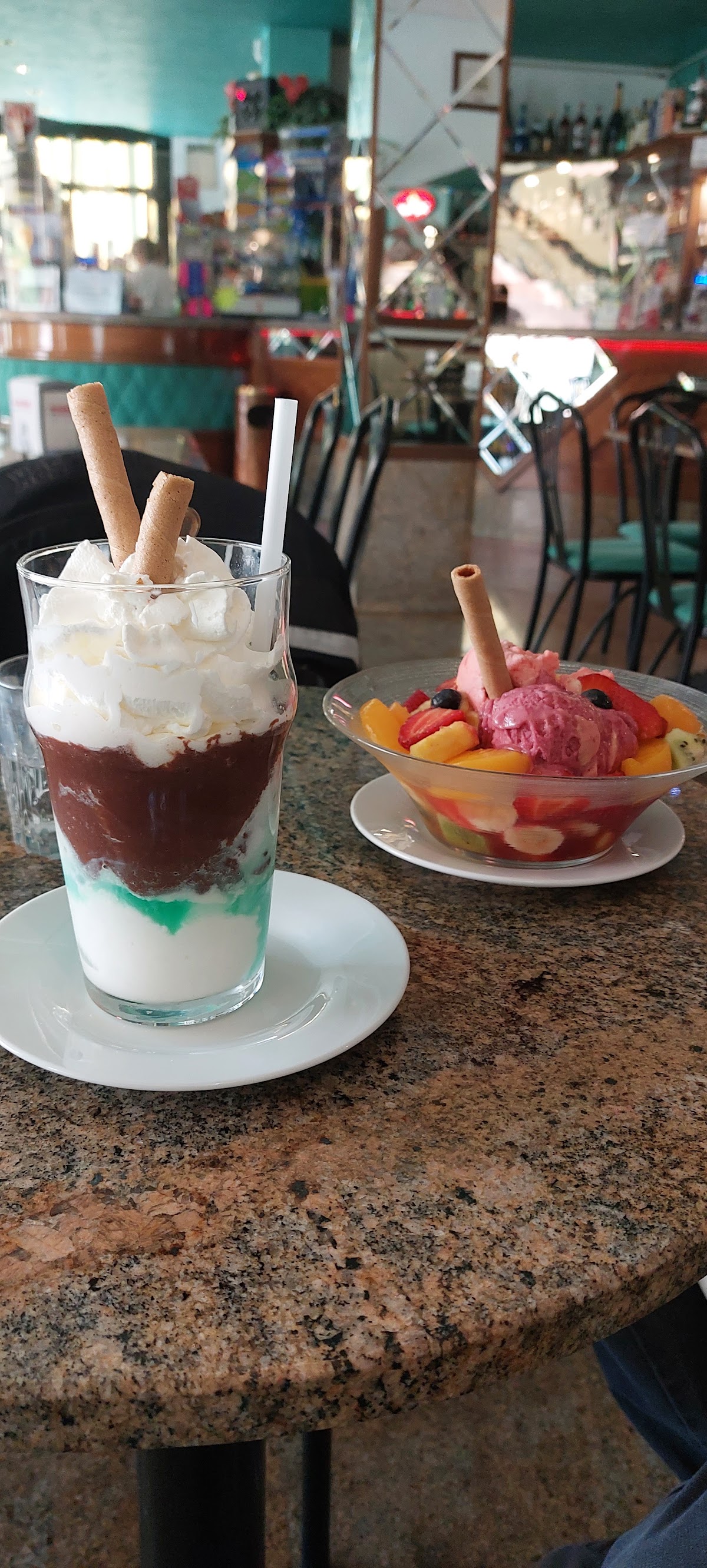 Il gelato servito.