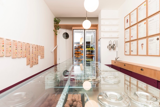 Il gelato servito.