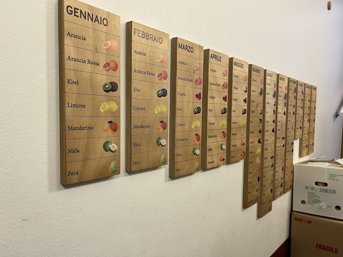 Un dettaglio del banco.