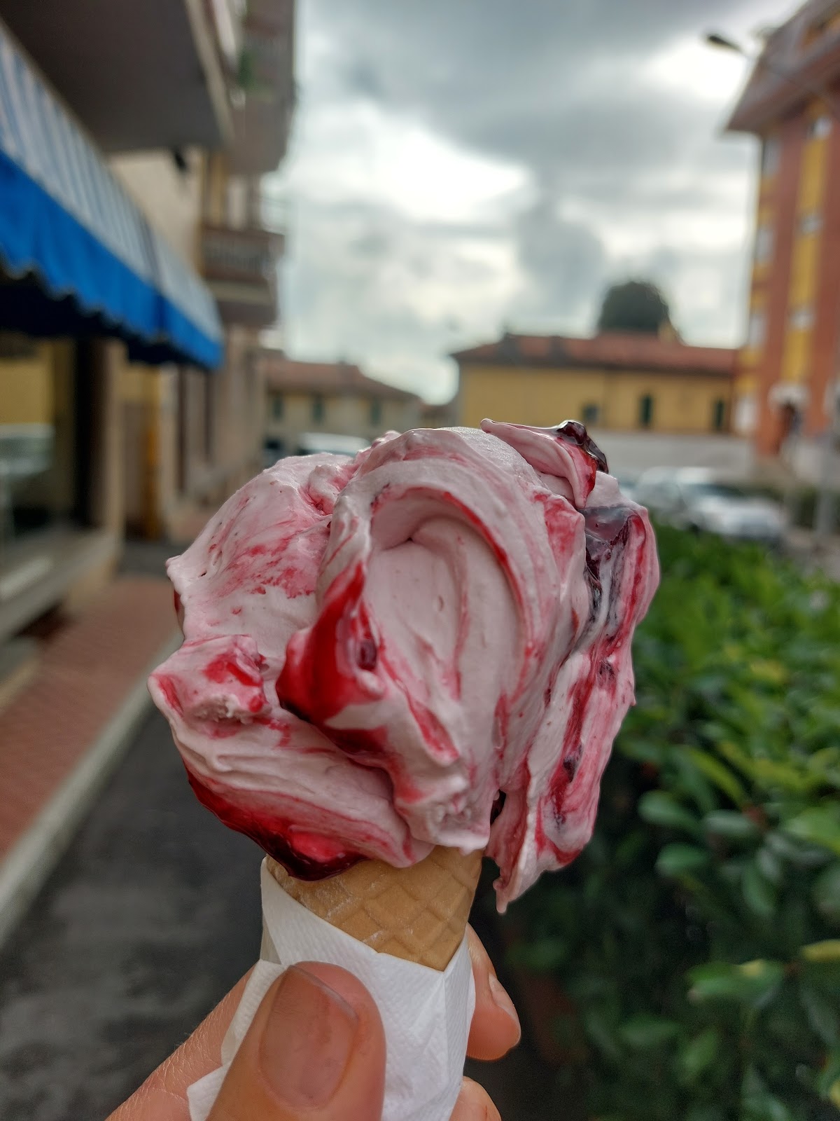 Il gelato servito.