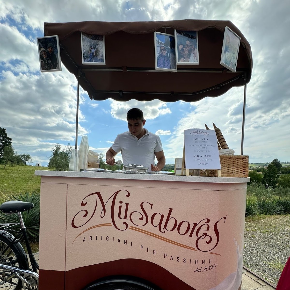 Il gelato servito.