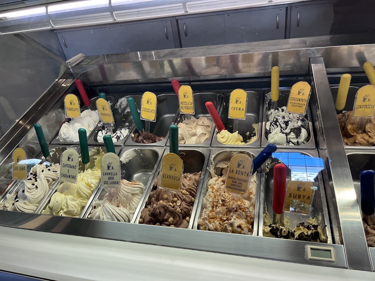 Il gelato servito.