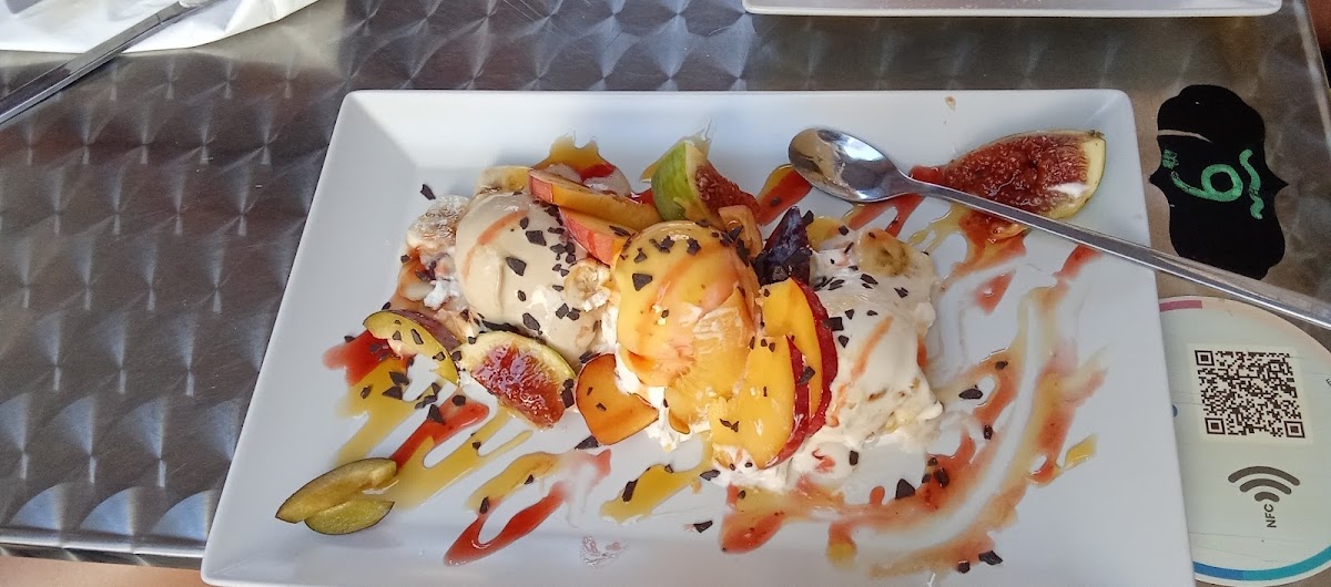 Il gelato servito.