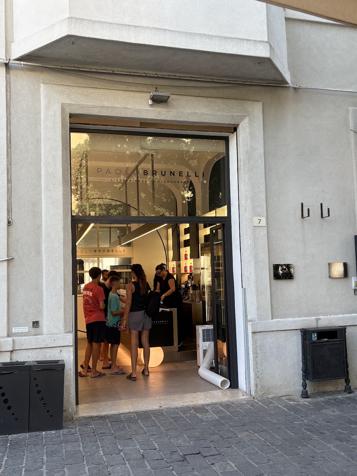 Il locale in servizio.