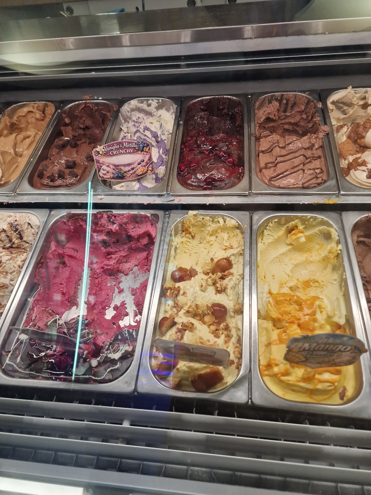Il gelato servito.