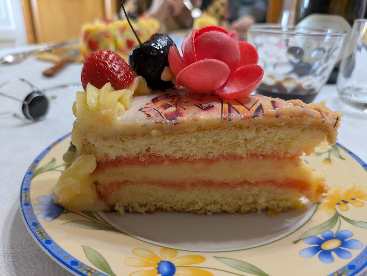 Le vaschette in vetrina.