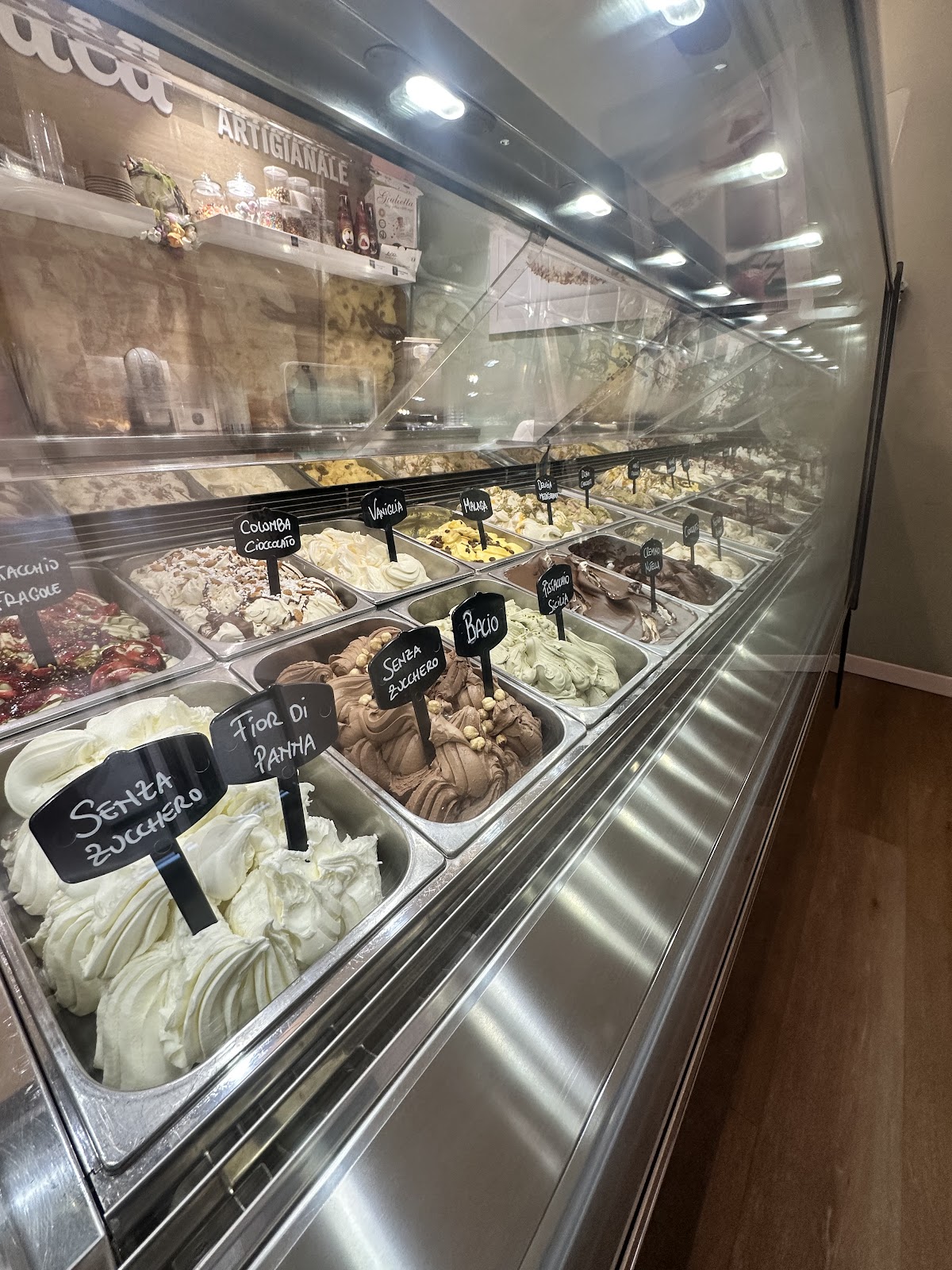 Il gelato servito.