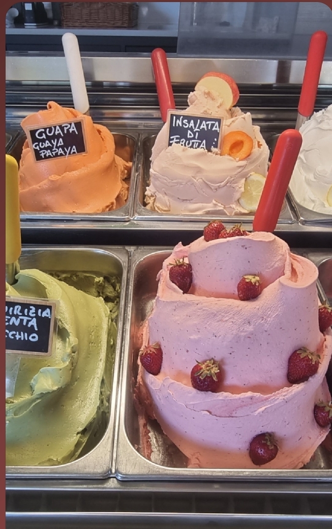 Il gelato servito.