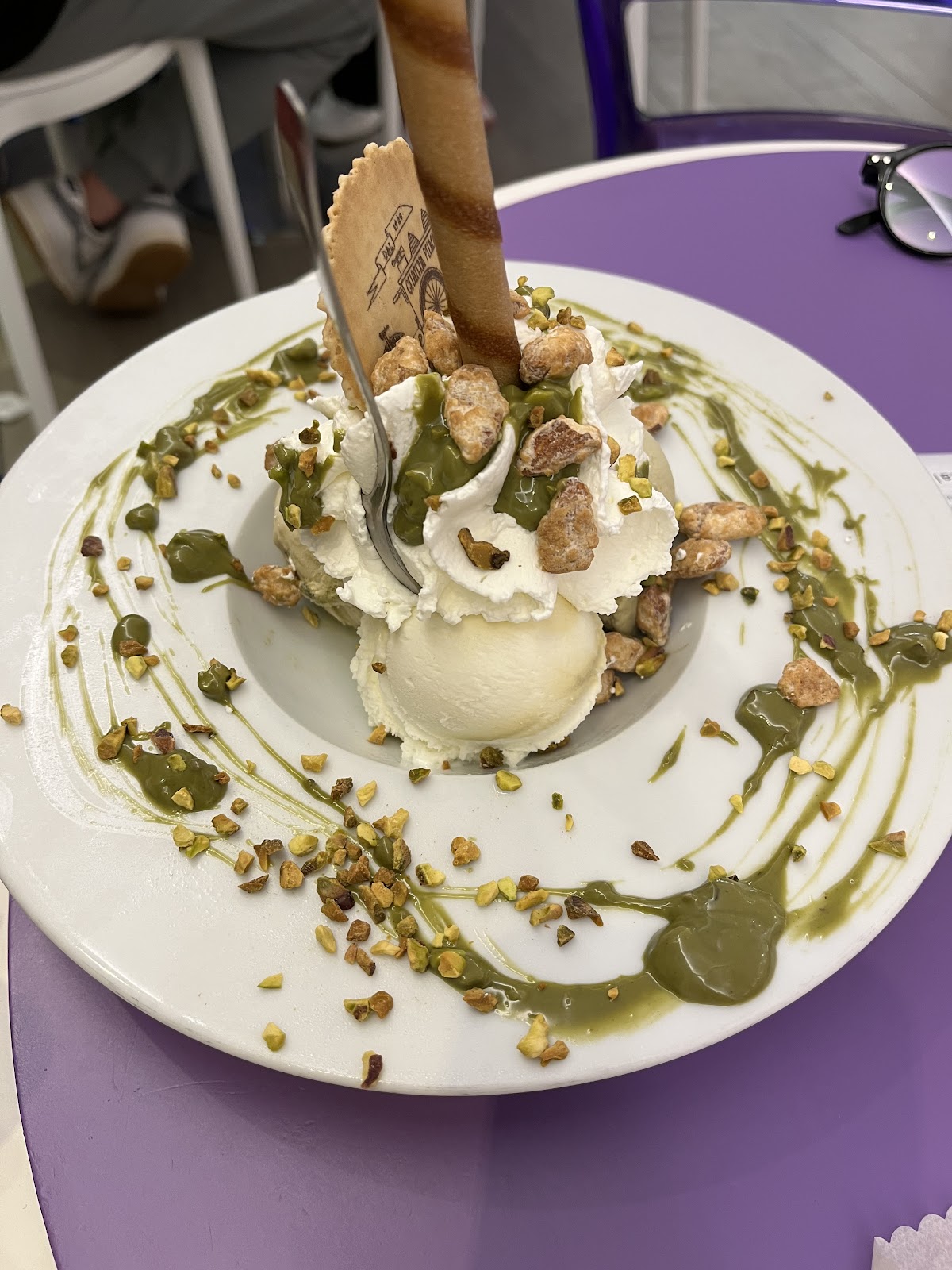 Il gelato servito.