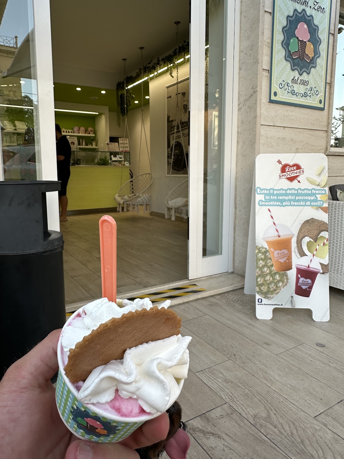 Il locale in servizio.