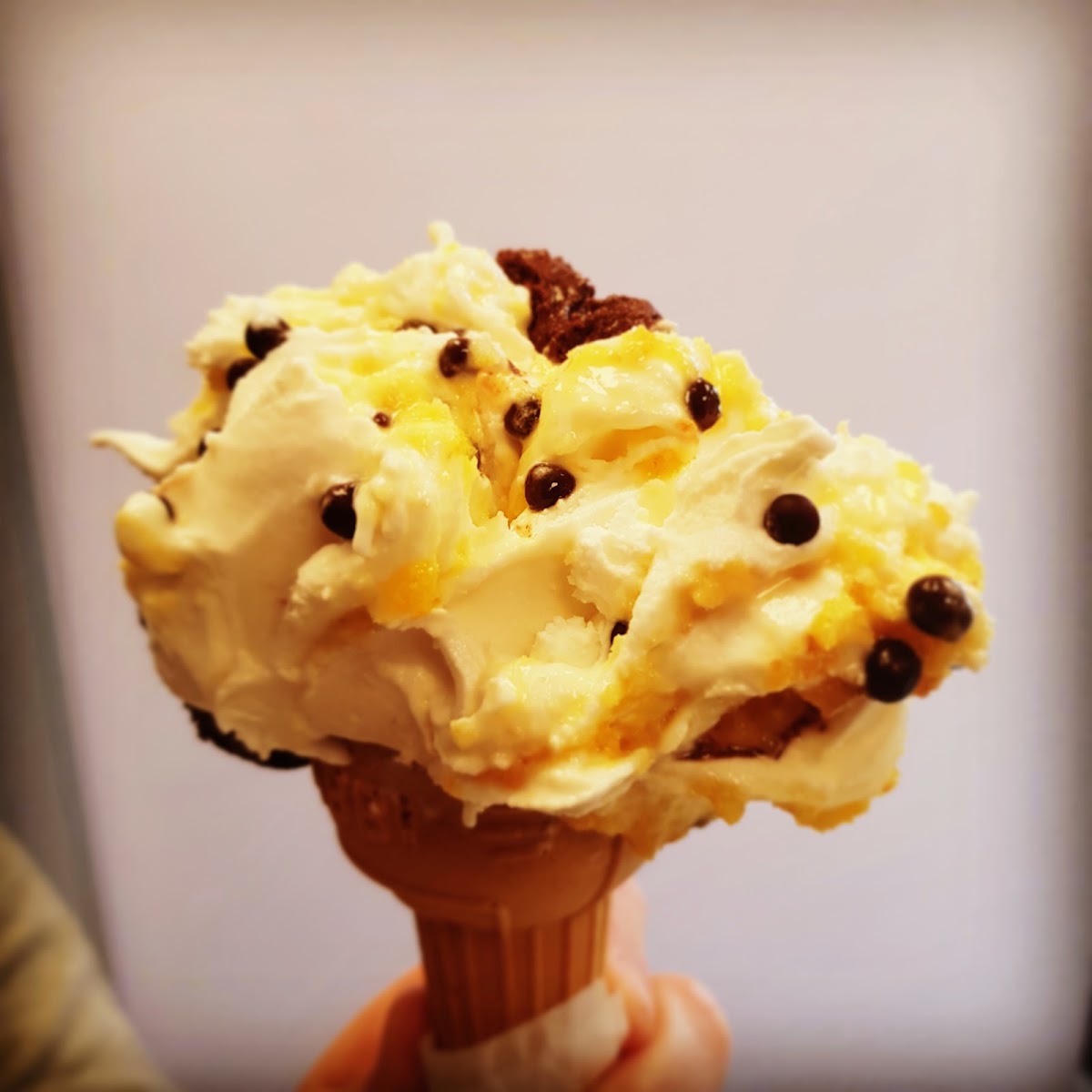 Il gelato servito.