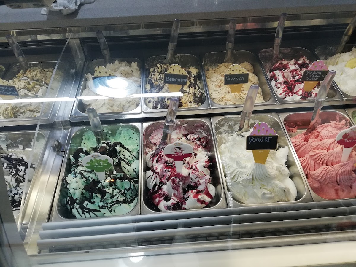Il gelato servito.