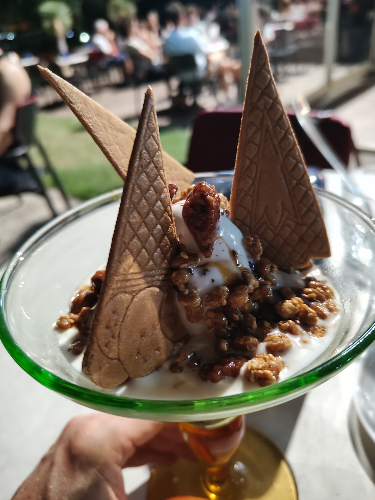 Il gelato servito.