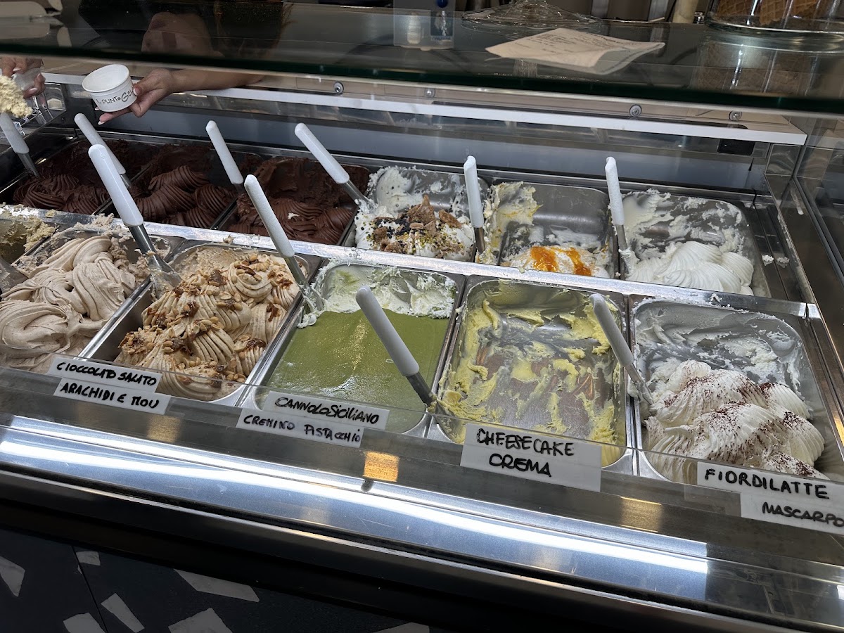 Il gelato servito.