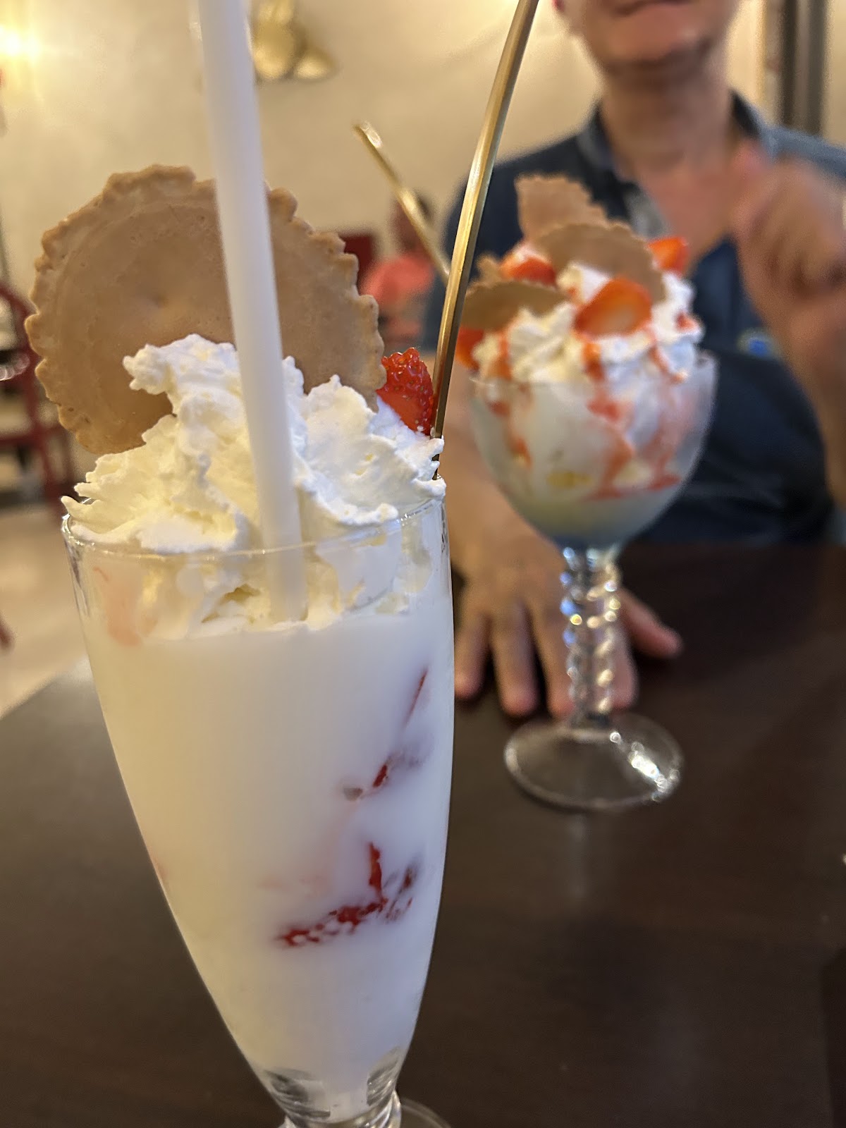 Il gelato servito.