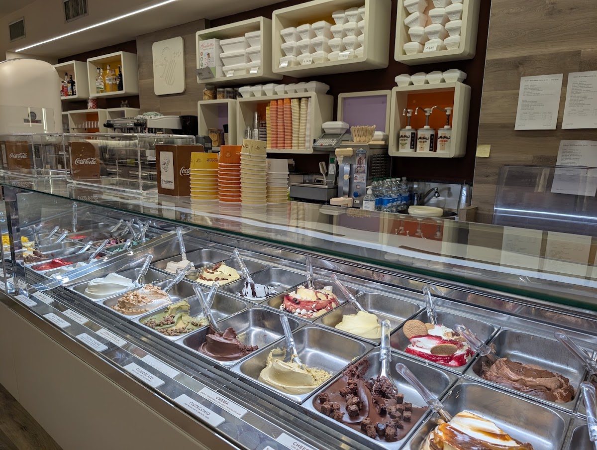 Il gelato servito.