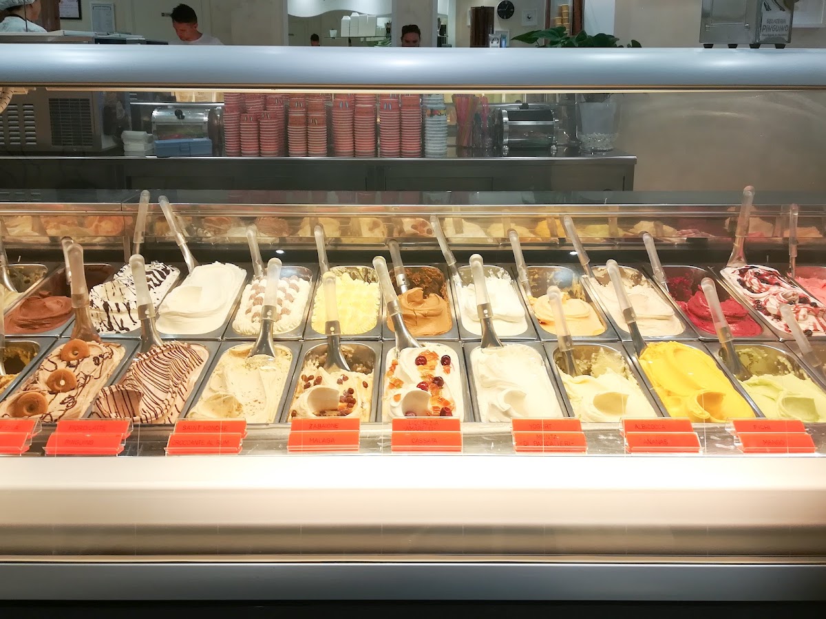 Il gelato servito.
