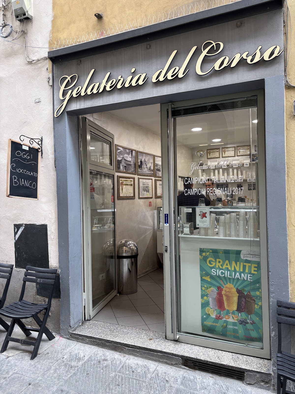 Il gelato servito.