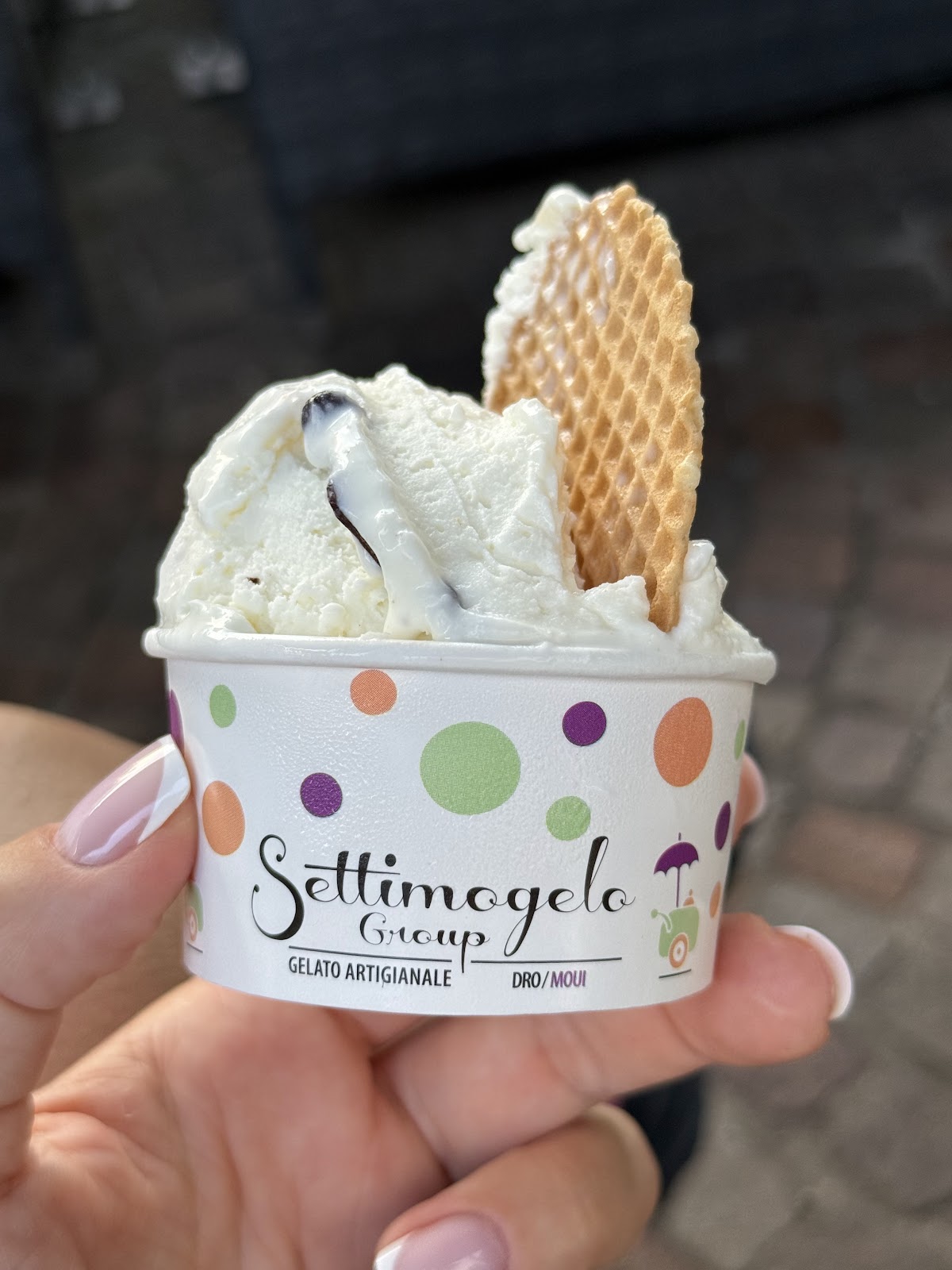 Il gelato servito.
