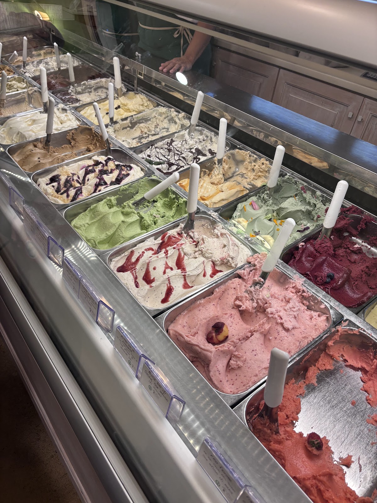 Il gelato servito.