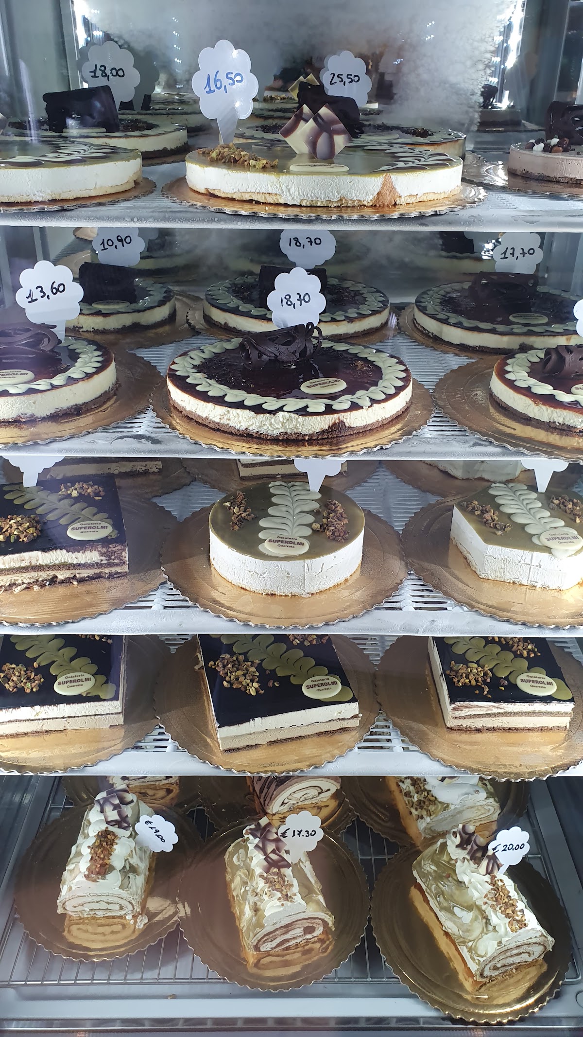 Il gelato servito.