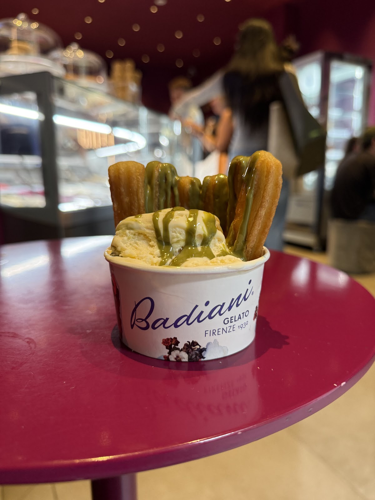 Badiani Gelato | Rosselló — vitrina y producto