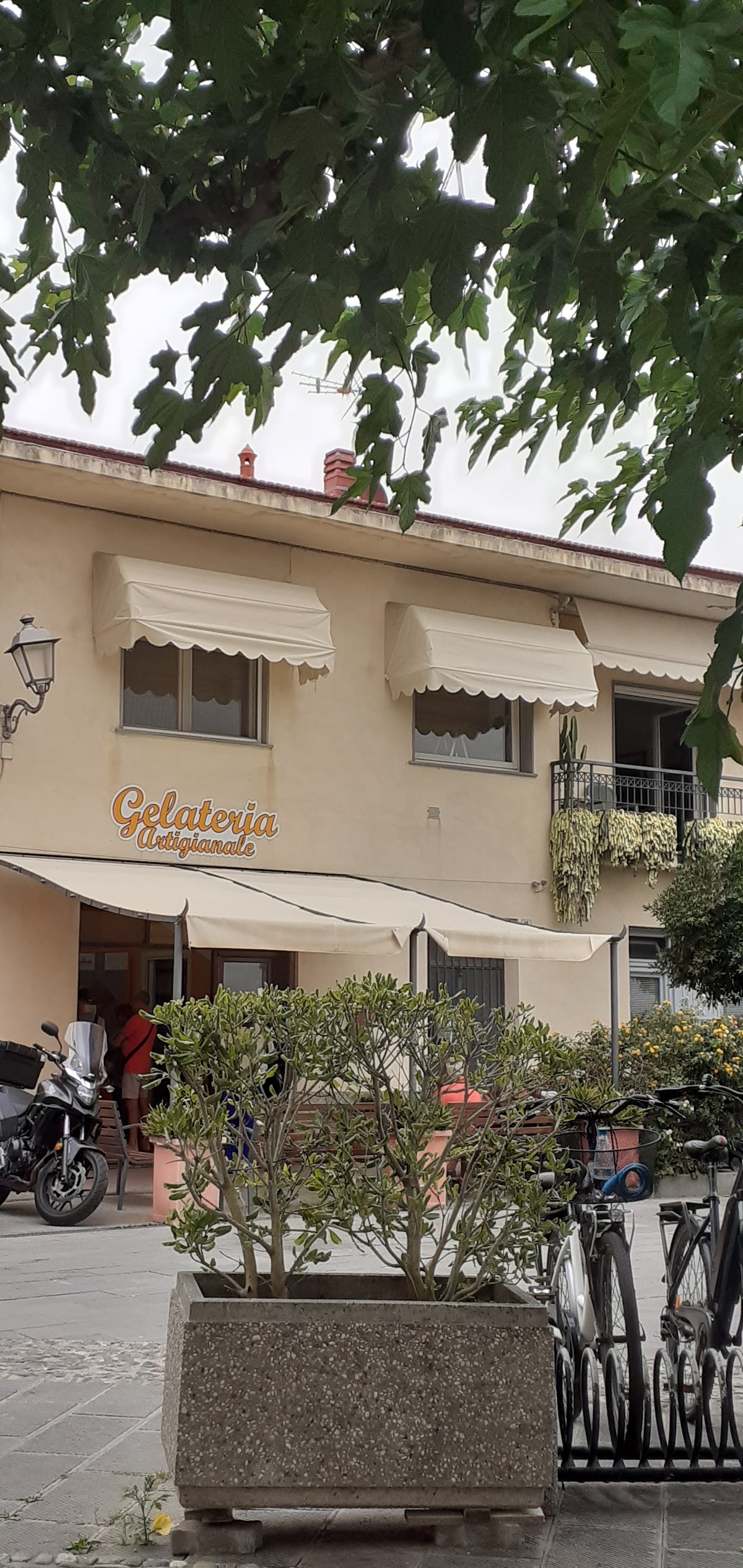 Un dettaglio della vetrina.