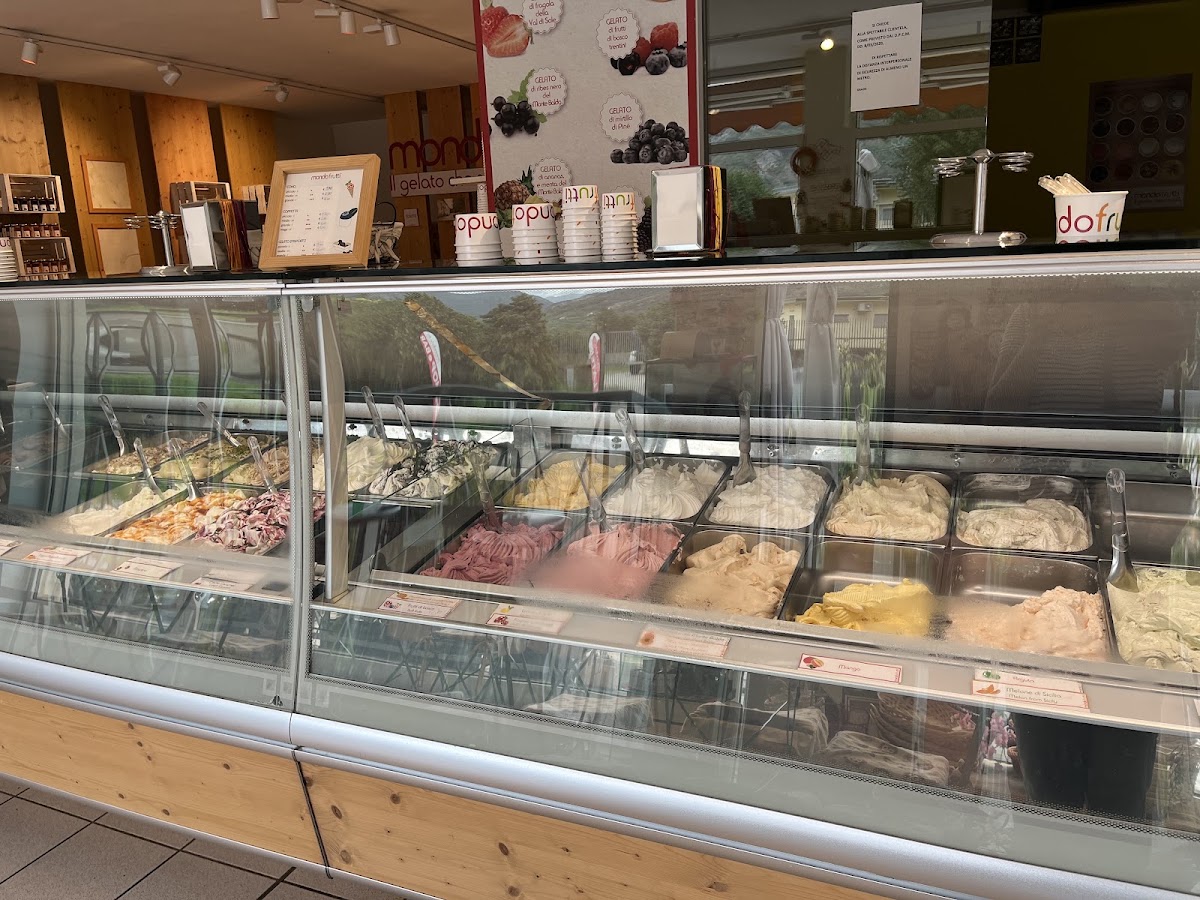 Il gelato servito.