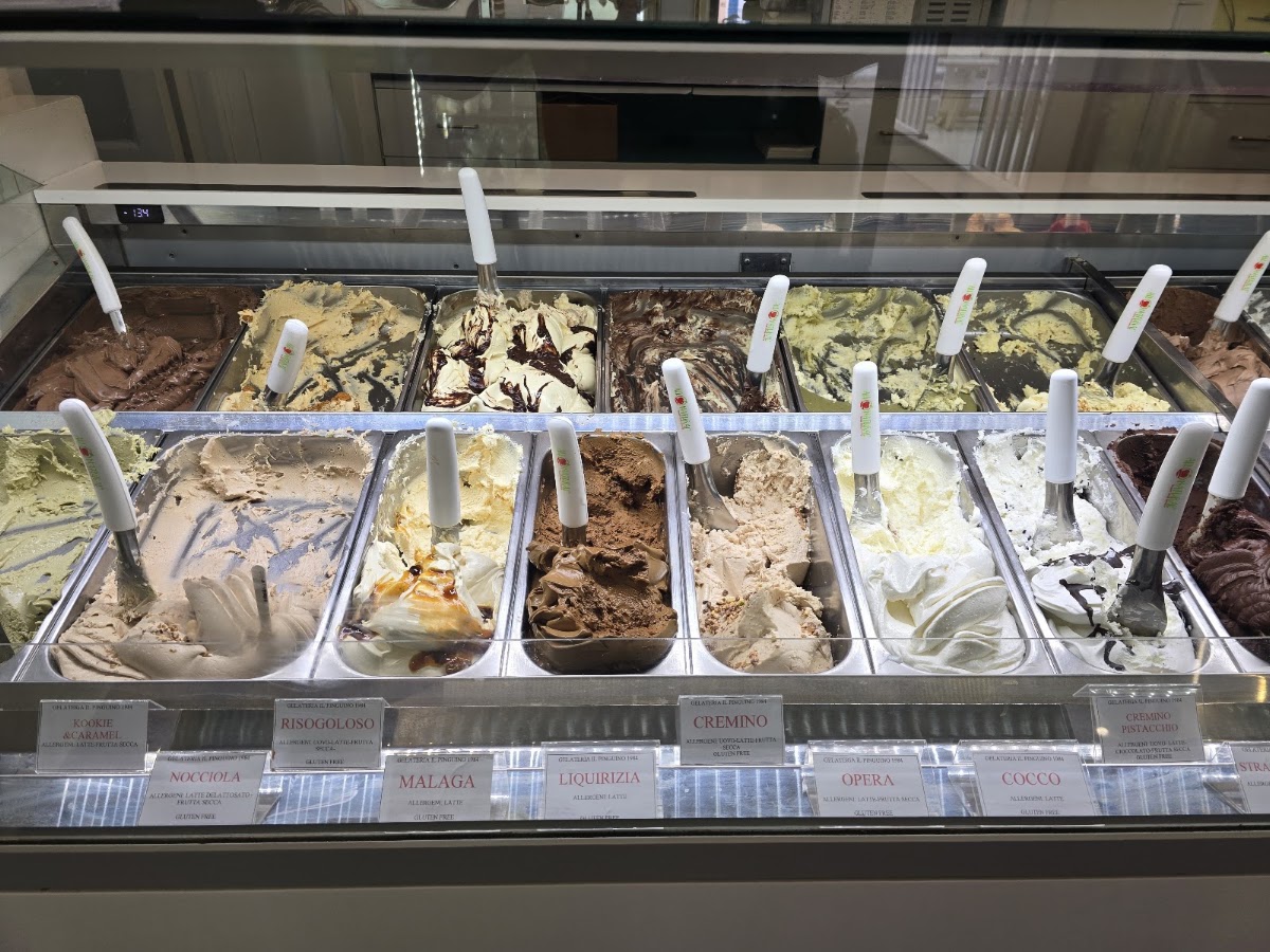 Il gelato servito.