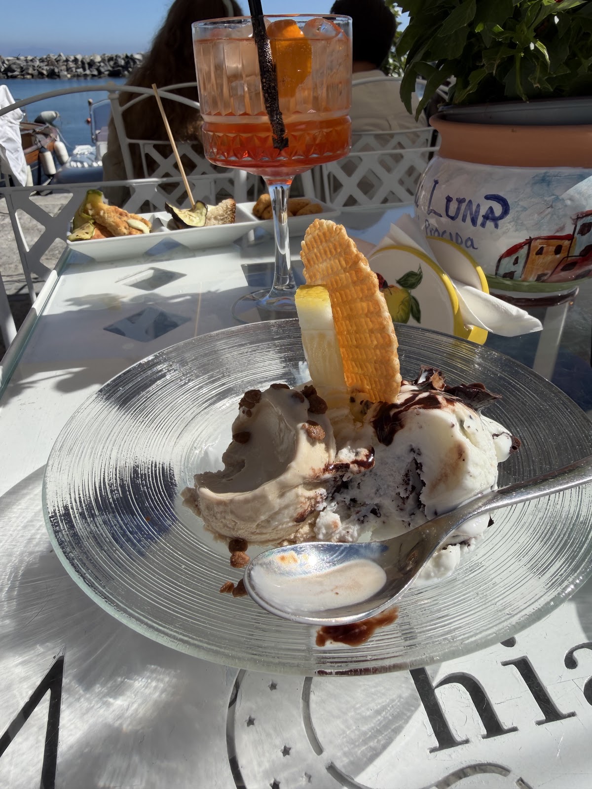 Il gelato servito.