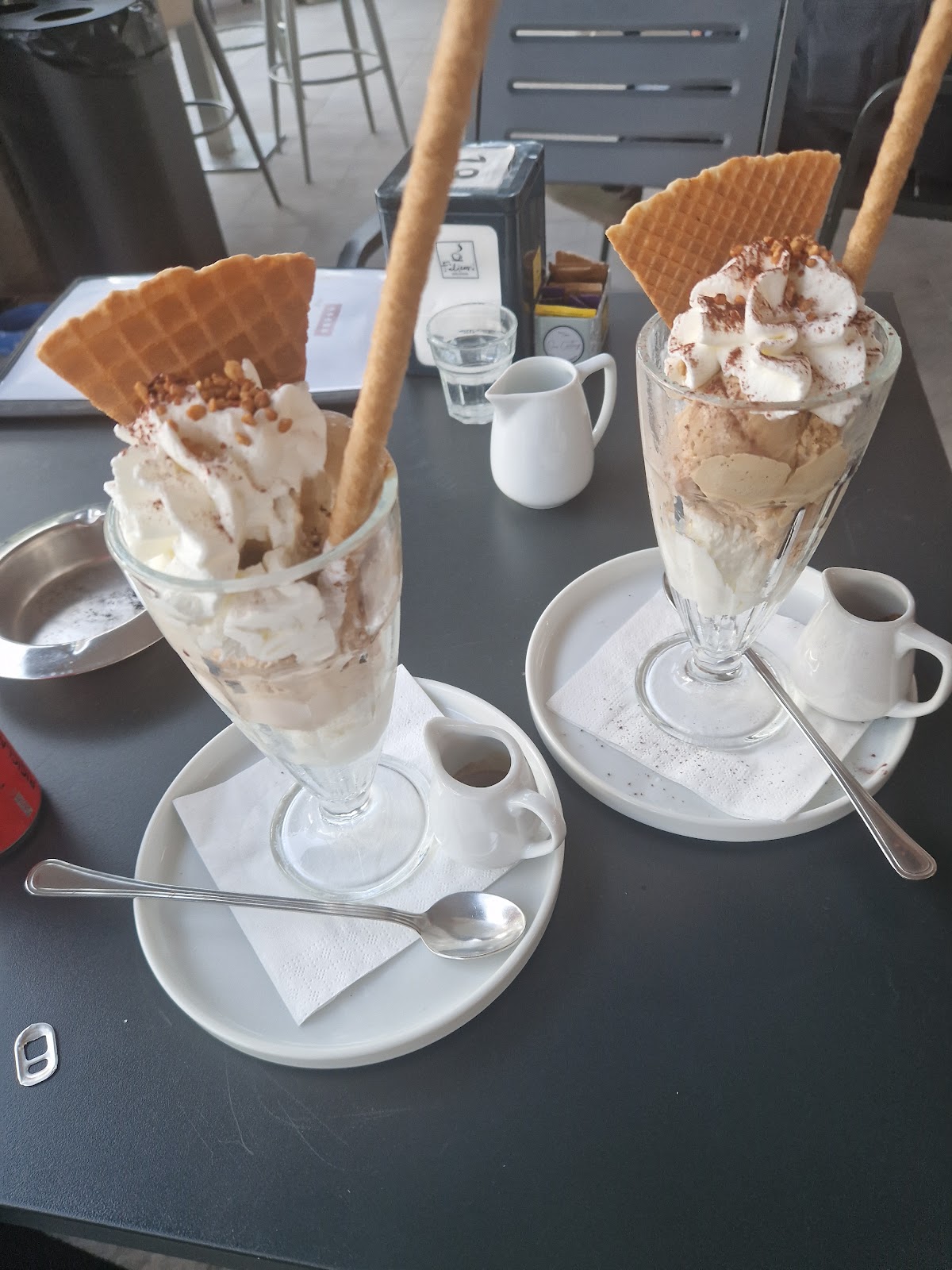 Il gelato servito.