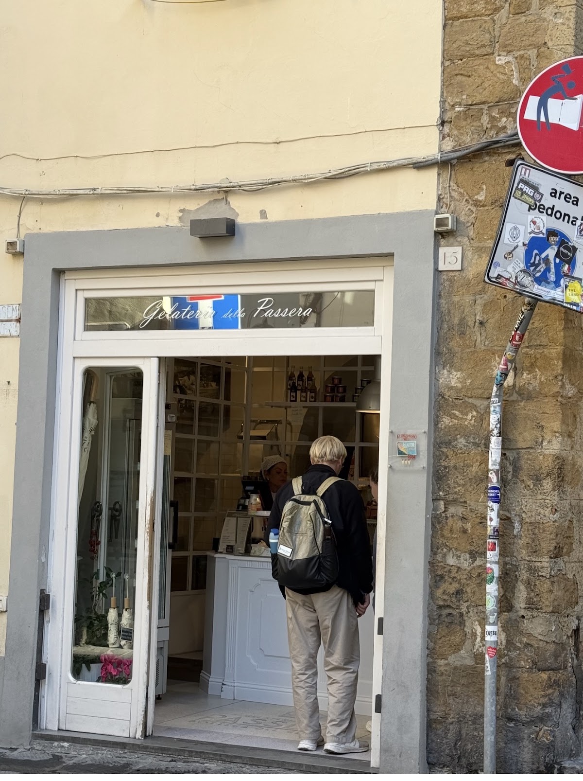 Un dettaglio del banco.