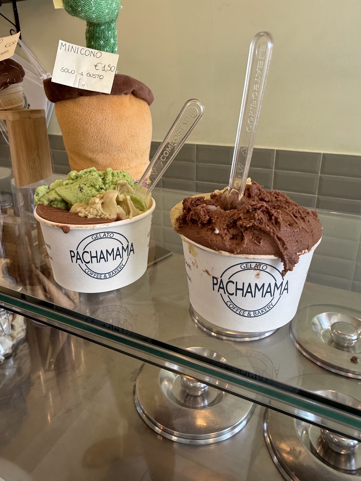 Il gelato servito.