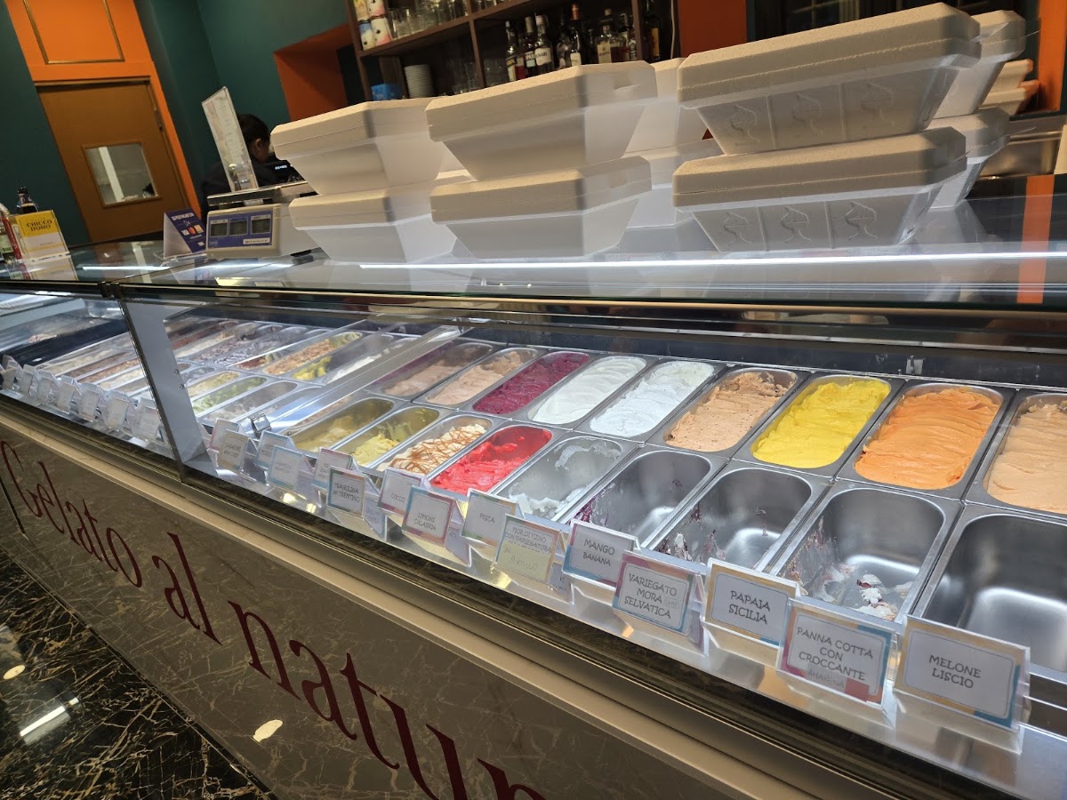 Il gelato servito.