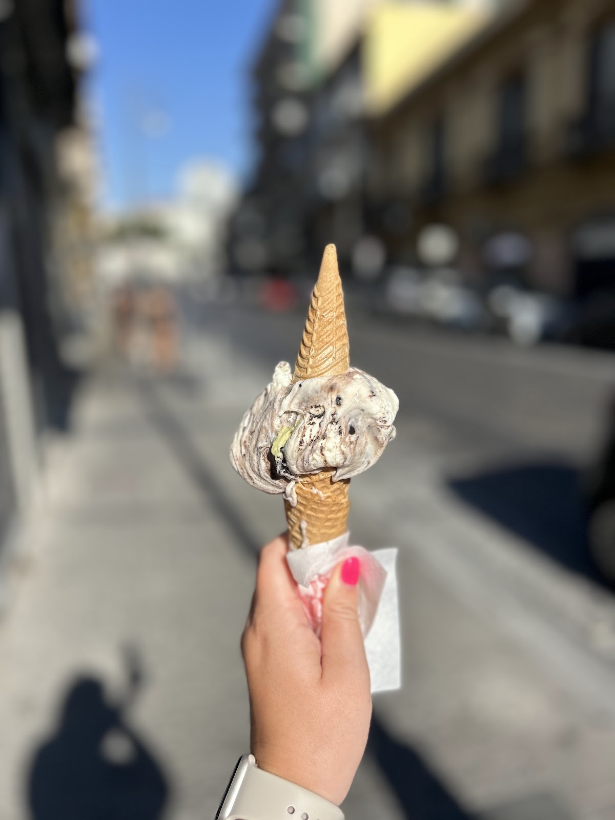 Il gelato servito.