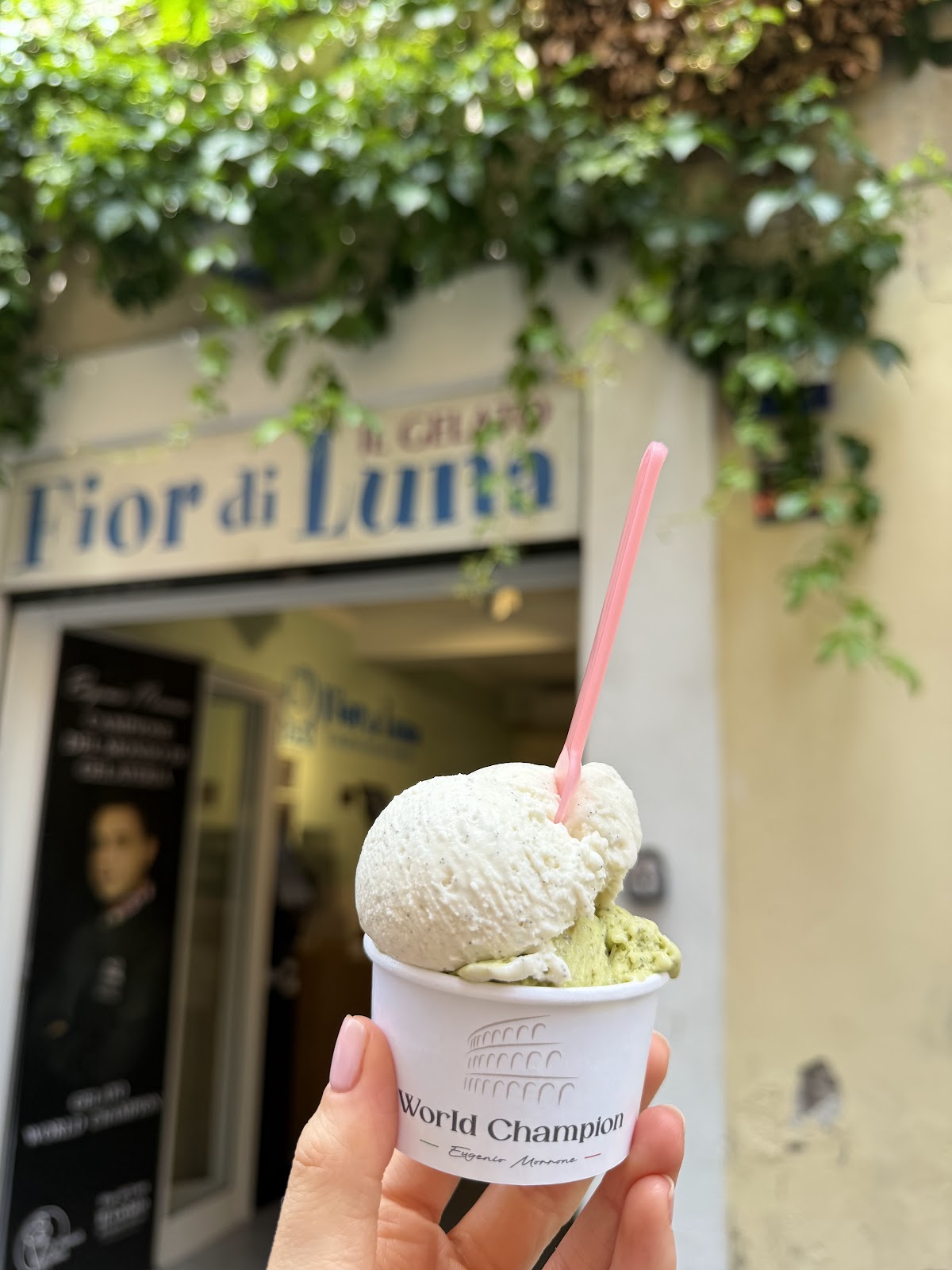 Un dettaglio del banco.