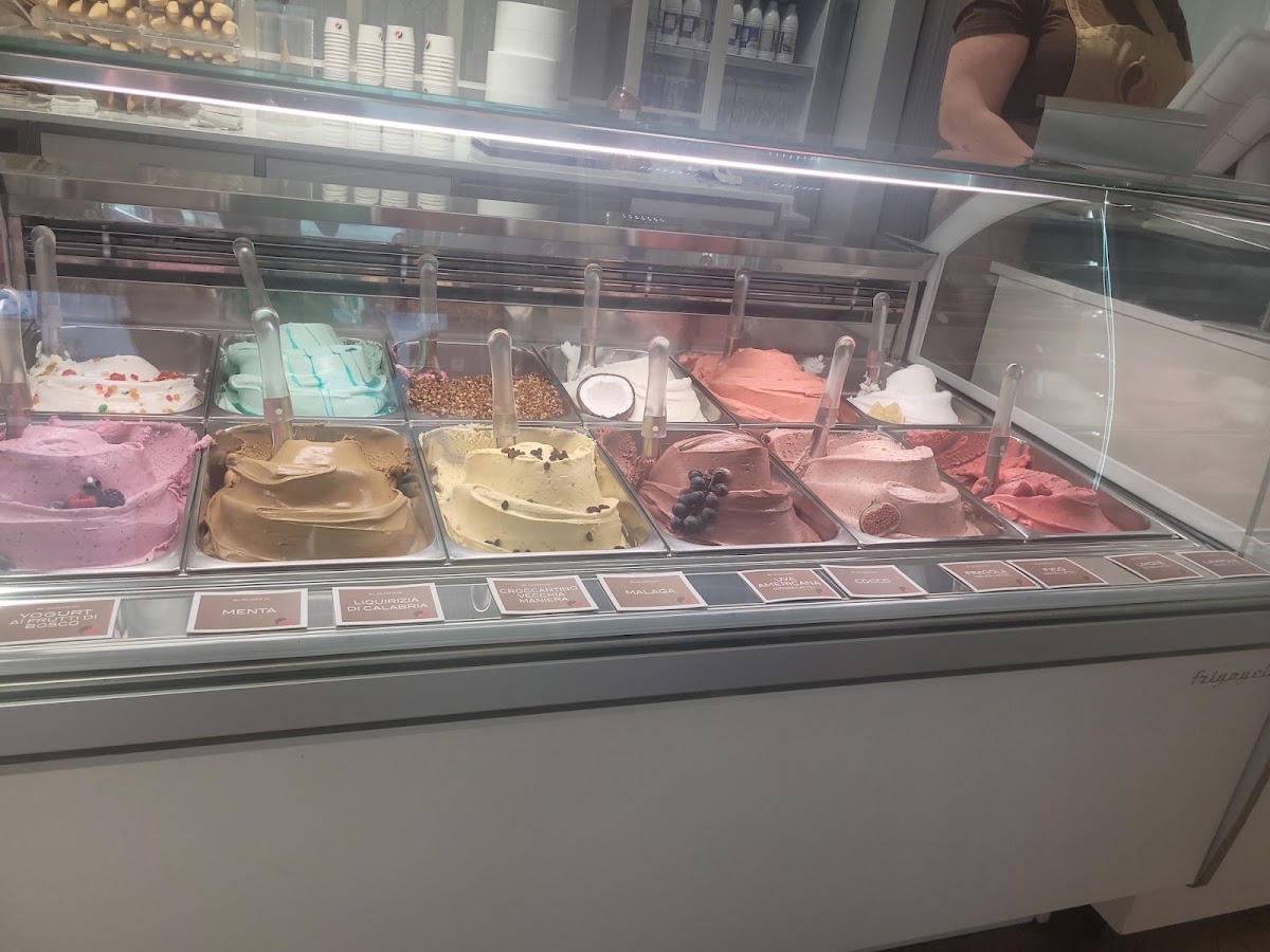 Il gelato servito.