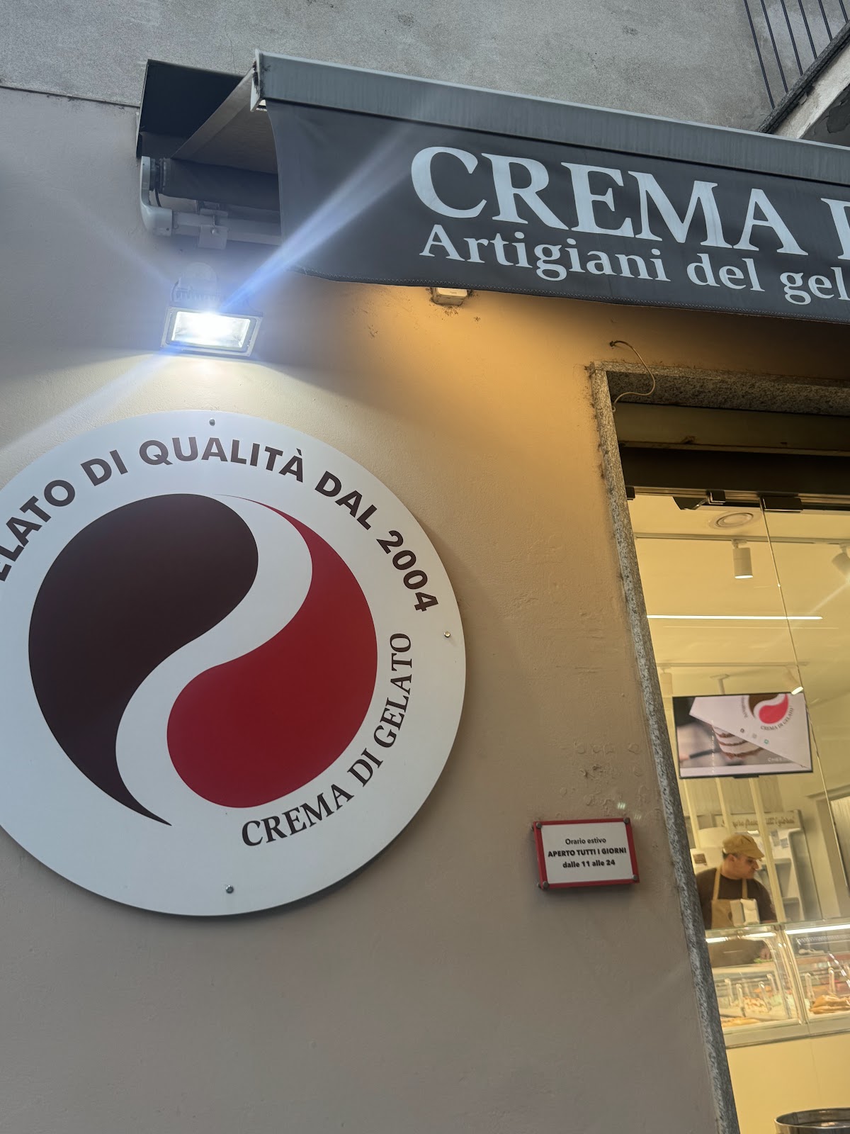 Il locale in servizio.