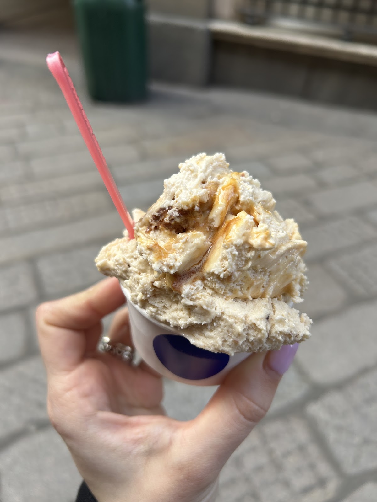 Il gelato servito.