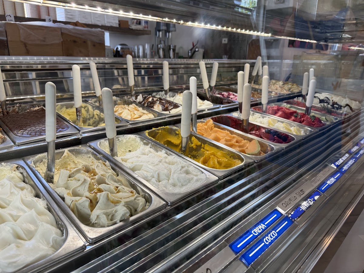 Il gelato servito.