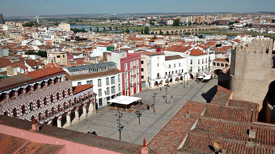 Vista de Badajoz desde la Torre de Espantaperros