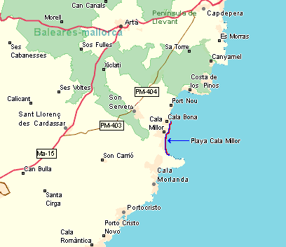 Foto turística de Cala Millor